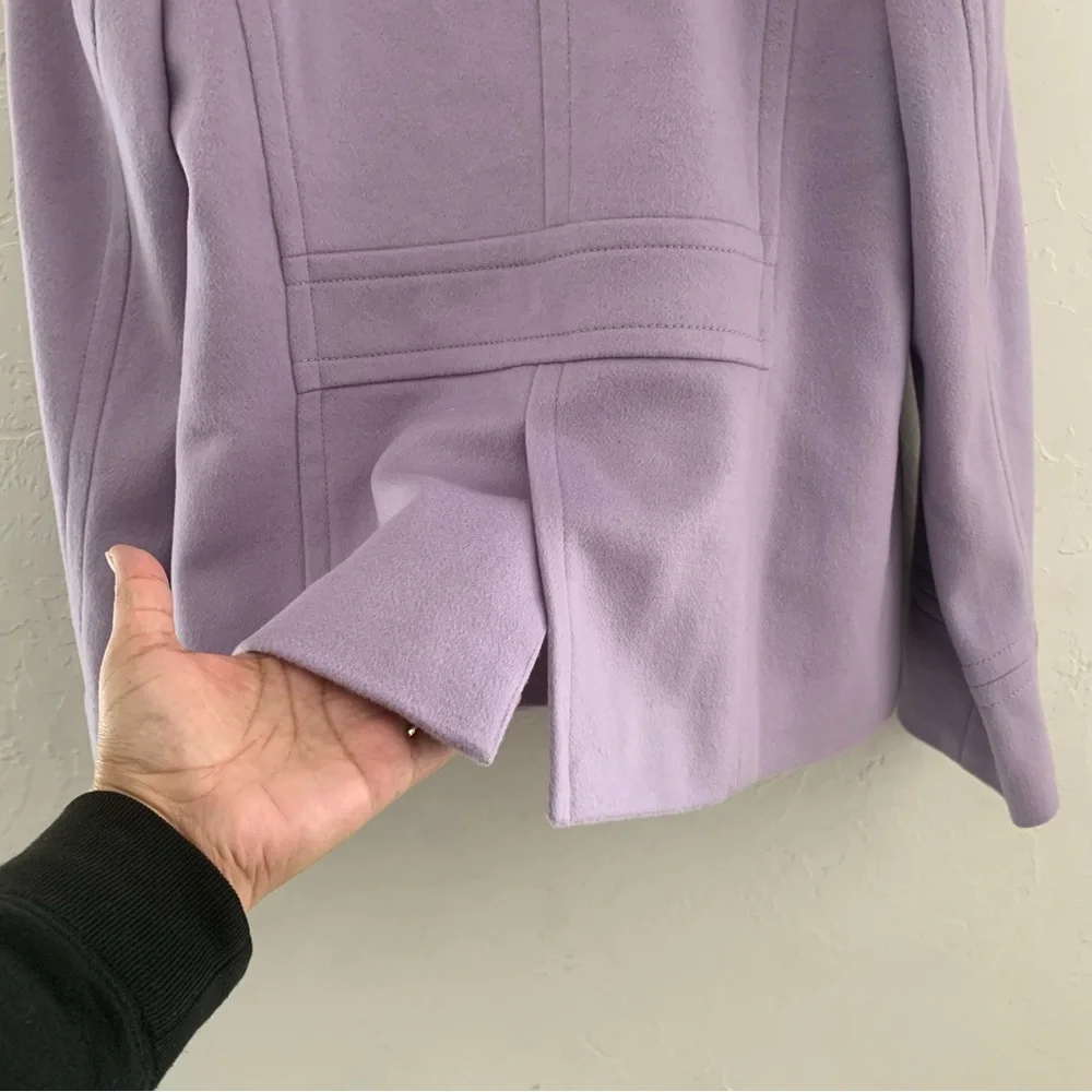 J. Crew Lilac Double-Breasted Pea Coat - Picture 10 of 12